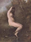 Jean Baptiste Camille  Corot Venus au bain (mk11) oil on canvas